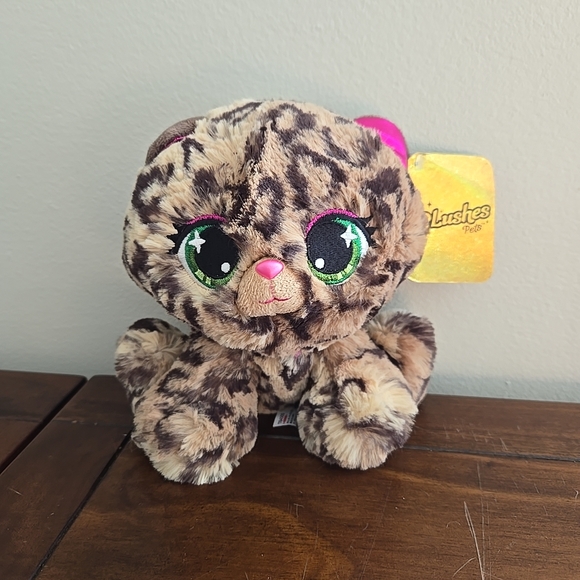 Gund Plush Leopard with Pink and Green Accents - Picture 1 of 5